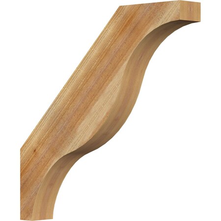Ekena Millwork 4"W x 28"D x 28"H Funston Rough Sawn Knee Brace, Western Red Cedar BRC04X28X28FST00RWR